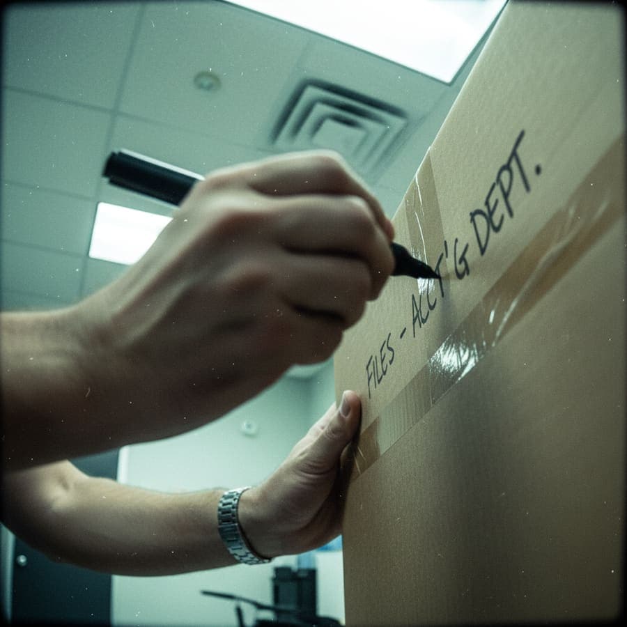 Patch-and-paint drywall repair in commercial office space
