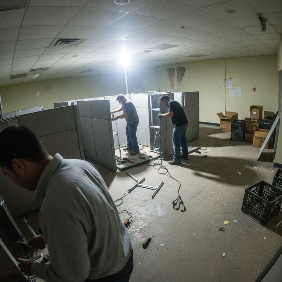 Door hardware adjustment and closer installation on egress door